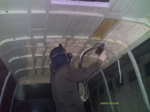 車廂保溫聚氨酯噴塗施工